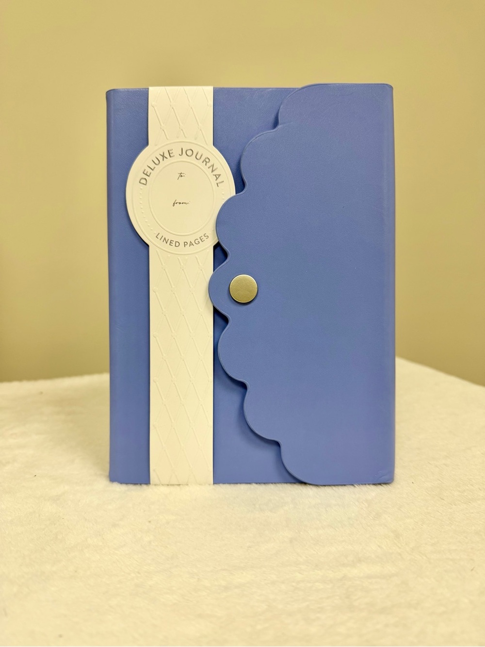 Deluxe Scalloped Edge Journal with Snap Closure